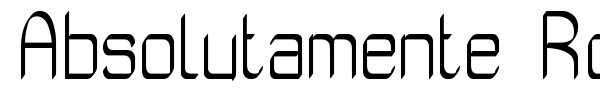 Absolutamente Rou ST font preview